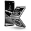 Image de Urban Armor Gear Plyo Pro Case pour Samsung Galaxy Z Flip6 Housse (Officiellement certifiée Designed for Samsung, Recharge magnétique Compatible, Air-Soft Coins) Ice (Transparent) / Argenté