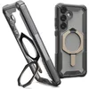 Image de Urban Armor Gear Plasma XTE Case Samsung Galaxy S25 Plus Kickstand Housse (Designed for Samsung Certified, Wireless Charging Compatible Cover, Handyhülle aufstellbar) Ash (Transparent)/Titane