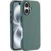 Image de OtterBox Coque Symmetry Series Cactus Leather MagSafe pour iPhone 16, Antichoc, résistante aux Chutes, Coque de Protection Fine, Vert avec Protection d'écran en Verre Premium