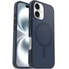 Image de Otterbox Coque Symmetry Series Clear MagSafe pour iPhone 16, Antichoc, Anti-Chute, Fine, supporte 3X Plus de Chutes Que la Norme Militaire, Transparent/Bleu