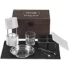 Image de VEVOR Presse à Glaçons Sphères de 61 mm Moule à Glaçon Rond en Aluminium Bac à Glaçons Ronds avec Pince Fabrication Rapide de Glaçons Boules pour Boissons Cocktails Whisky Café Soirées Pyjama Bars