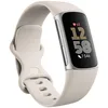 Image de Google Fitbit Charge 6 Bracelet d'activité avec un abonnement de 3 mois à Google Health Premium inclus, 7 jours d'autonomie de batterie, Porcelaine/aluminium argent