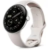 Image de Google Pixel Watch 4 (45 mm)   Montre connectée Android, Suivi des données de santé et de Remise en Forme, et Aide de Gemini   Boîtier en Aluminium Argent Poli   Bracelet Sport Porcelaine   Wi-FI