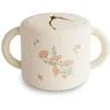 Image de Mushie Baby Snack Cup tasse pour le goûter Pink Flowers 1 pcs