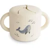 Image de Mushie Baby Snack Cup tasse pour le goûter Whales 1 pcs