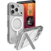 Image de ZAGG Crystal Palace Case with Kickstand for iPhone 17 Pro - Clear, Drop Protection (13ft/4m), MagSafe Charging Compatible, ClearGuard Anti-Yellowing Technology, Scratch Resistant Phone Case