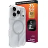 Image de ZAGG Milan Coque à Clipser pour iPhone 17 Pro, renforcée en graphène avec Protection Contre Les Chutes (4 m), Bords texturés et Design étincelant, Compatible MagSafe, Argent Scintillant