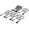 Image de Corsair Kit de Démarrage Câbles PSU à Gaines Individuelles Type 5 Elite Premium   Peignes à Câble Profil Bas, Conception Paracord à Maille Triple Couche, Compatible PSU's Type 5   Noir/Blanc