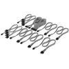 Image de Corsair Kit Professionnel Câbles PSU à Gaines Individuelles Type 5 Elite Premium   Peignes à Câble Profil Bas, Conception Paracord à Maille Triple Couche, Compatible PSU's Type 5   Noir/Blanc
