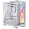 Image de CORSAIR Boîtier PC Tour Moyen 3500X RSR Blanc avec Verre Trempé et Éclairage ARGB pour Composants Gaming