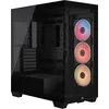Image de CORSAIR 3500X LX-R RGB Boîtier PC Mi-Tour avec Vitre Panoramique   3 Ventilateurs RGB LX120-R Préinstallés, Comprend System Hub, Peut Accueillir Jusqu'à 10 Ventilateurs de 120 mm   Noir