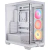Image de CORSAIR 3500X LX-R RGB Boîtier PC Mi-Tour avec Vitre Panoramique   3 Ventilateurs RGB LX120-R Préinstallés, Comprend System Hub, Peut Accueillir Jusqu'à 10 Ventilateurs de 120 mm   Blanc
