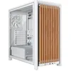 Image de CORSAIR Frame 4000D Wood RS Boîtier PC Moyen-Tour   Panneau en Avant Bois, 4 Ventilateurs PWM RS120 Inclus, Compatible avec Carte Mère Inversée, Stabilisation Anti-affaissement   Blanc & Chêne