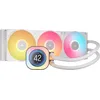 Image de CORSAIR iCUE Link Titan 360 RX LCD Refroidisseur Liquide pour CPU   Chambre de Refroidissement FlowDrive   Intel LGA 1851/1700, AMD AM5/AM4   3X RX120 RGB Ventilateurs   iCUE Link Hub Inclus   Blanc