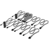 Image de Corsair Kit Professionnel Câbles PSU à Gaines Individuelles Type 4 Elite Premium   Peignes à Câble Profil Bas, Conception Paracord à Maille Triple Couche, Compatible PSU's Type 4   Noir/Blanc