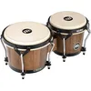 Image de Meinl Percussion Bongos Headliner Wood - deux hand drums de 6,75 et 8 pouces - avec clé d'accord - chêne du Siam, Marron (HTB100WB-M)
