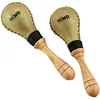 Image de Nino Percussion Rawhide Maracas Rattles - 1 Paire de Petits Shakers pour Enfants à partir de 3 Ans - Instrument de Musique - Cuir et Bois, Naturel (NINO10)