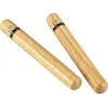 Image de Nino Percussion Wood Claves Instruments - 1 Paire de Petites Claves pour Enfants à partir de 3 Ans - Instrument de Musique - Chêne du Siam, Naturel (NINO502)