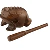 Image de Meinl FROG-M Guiro en bois en forme de grenouille Marron Taille moyenne