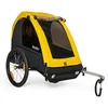 Image de Burley Bee Remorque de vélo pour Enfants, Jaune/Noir, Double