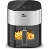 Image de Uten TurboBlaze Air Fryer 5,5 L avec Fenêtre Visuelle, Écran Couleur, 14 Programmes, Démarrage Différé, Filtre à Huile, 2 Résistance Contrôle Indépendant, Pas Retournement Aliments, Economie Energie