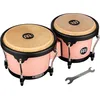 Image de Meinl Percussion Bongos Journey Series - deux hand drums de 6,5 et 7,5 pouces - avec clé d'accord - en ABS, Rose (HB50FP)