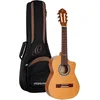 Image de Ortega Guitars Guitare Électro-Acoustique Requinto   Caisse Profonde   Requinto Series   Housse Incluse   Cèdre Engelmann Massif / Sapele, Naturel (RQ39E)