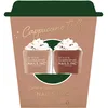 Image de Nails Inc Lot de 2 vernis à ongles Cappuccino To Go - Combustible à la caféine - Séchage rapide - Longue durée - Haute brillance - Résistant à l'écaillage - Manucure sèche à l'air libre - Sans cruauté