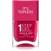 Image de Nails Inc. It's Topless vernis à ongles gel pour un effet longue tenue teinte Gracie Guava Red 14 ml
