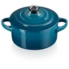 Image de Le Creuset Mini-Cocotte Ronde en Céramique, 250 ml, Deep Teal, 71901106420100