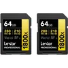 Image de LEXAR Pack de 2 Cartes SD Pro Gold Series UHS-II 1800x 64GB V60