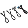 Image de Kit d’extension gainé pour panneau avant CORSAIR Premium 30 cm, Noir