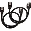 Image de Câble SATA gainé CORSAIR Premium - SATA 6Gbps 30 cm, Noir