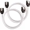 Image de Câble SATA gainé CORSAIR Premium - SATA 6Gbps 60 cm, blanc