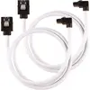 Image de Câble SATA gainé CORSAIR Premium - SATA 6Gbps 60 cm, connecteur à 90°, blanc