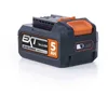 Image de Evolution Power Tools, Bloc batterie lithium ion, Protection contre les surtensions et les sous-tensions, Témoin de charge de la batterie, Connecteur compatible Erbauer EXT, Grandes, 5 Ah, 18 V
