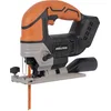 Image de Evolution Scie sauteuse sans fil R90JGS-Li Evolution Power Tools. Comprend une batterie 2 Ah, un chargeur et 5 lames polyvalentes
