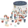 Image de Speedy Monkey SP1009 Briques de Construction en Bois Multicolores 18 x 18,8 cm pour Enfants - Détails soignés - Excellente idée Cadeau