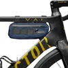 Image de ALMSTHRE Sac Compact pour Cadre de vélo   Bleu Cosmique | Fermetures éclair imperméables et accès Double Face pour Les Cadres de Route, VTT et vélo électrique