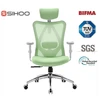Image de Sihoo M18 Chaise de bureau ergonomique avec appui-tête et soutien lombaire réglables pour bureau à domicile vert Morandi