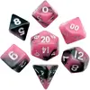 Image de Fanroll Mini Set De Dés Rose Et Noir Avec Chiffres Blancs 7