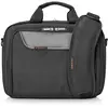 Image de Everki Advance Sacoche pour ordinateur portable jusqu'à 16 pouces (40,6 cm) avec compartiments séparés pour accessoires / Fermetures éclair auto-cicatrisantes / Capacité 14 l, Noir