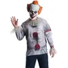 Image de Rubie's Costume Officiel de Clown Pennywise IT pour Adulte, Ensemble Haut et Masque (Version Film 2017), Taille Adulte Standard