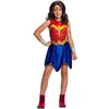 Image de RUBIE'S DC Comics Officiel - Déguisement Wonder Woman Classique Enfant - Taille 4-6 ans - Costume avec Robe, Ceinture, Bustier et Cape Amovible - Pour, Carnaval - Idée Cadeau de