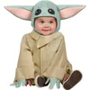 Image de RUBIE'S STAR WARS Officiel - Costume Bébé Yoda - Taille 1 à 2 Ans - Déguisement pour Enfant avec un Long Manteau en Polaire, des Mains en Mousse et une Cagoule à Oreilles Rembourrées