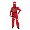 Image de Costume de ninja, rouge, taille M