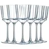 Image de Cristal d'Arques Paris - Collection Macassar - 6 Verres à pied 25 cl - Brillance, Transparence et Haute Résistance - Fabriqués en France - Emballage renforcé, adapté à la vente en ligne