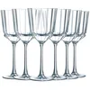Image de Cristal d'Arques Paris - Collection Macassar - 6 Verres à pied 35cl en Cristallin - Brillance, Transparence et Haute résistance - Fabriqués en France - Emballage renforcé, adapté à la vente en ligne