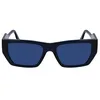 Image de KARL LAGERFELD Unisex Adult Sunglasses KL6123S - Dark Blue with Solid Blue Lens