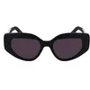 Image de KARL LAGERFELD Women's Sunglasses KL6144S - Matte Black with Solid Smoke Lens